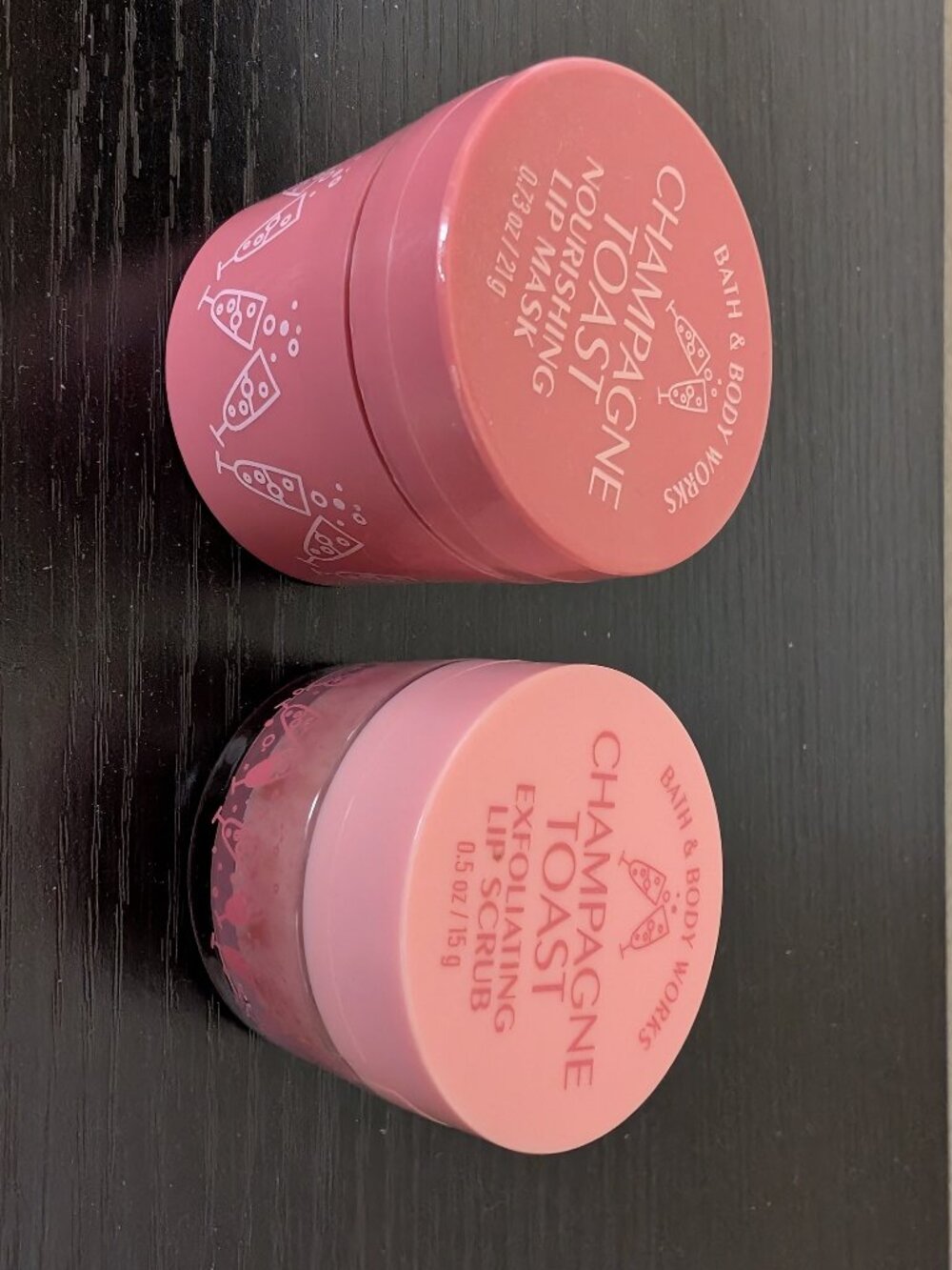 Bath & Body Works Champagne Toast Nourishing Lip Mask and Exfoliating Lip Scrub